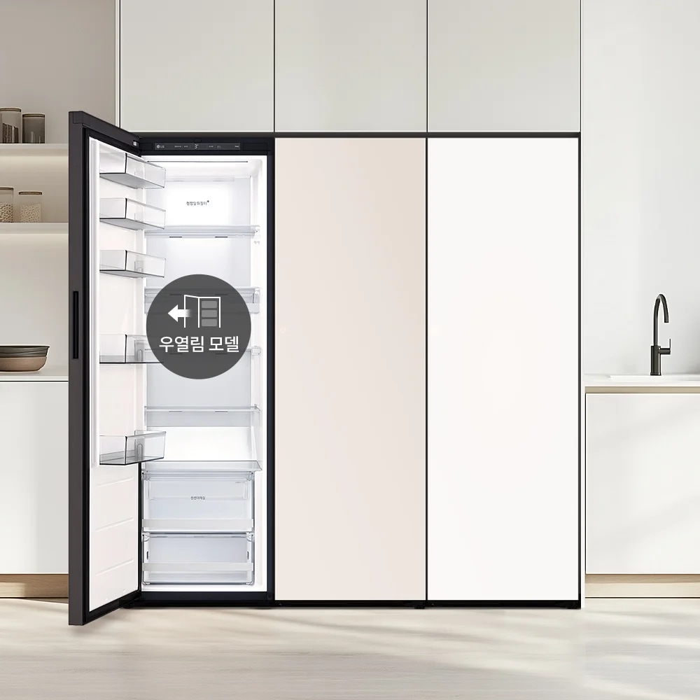 LG 컨버터블 패키지 오브제컬렉션 Fit & Max (냉동전용고, 우열림)