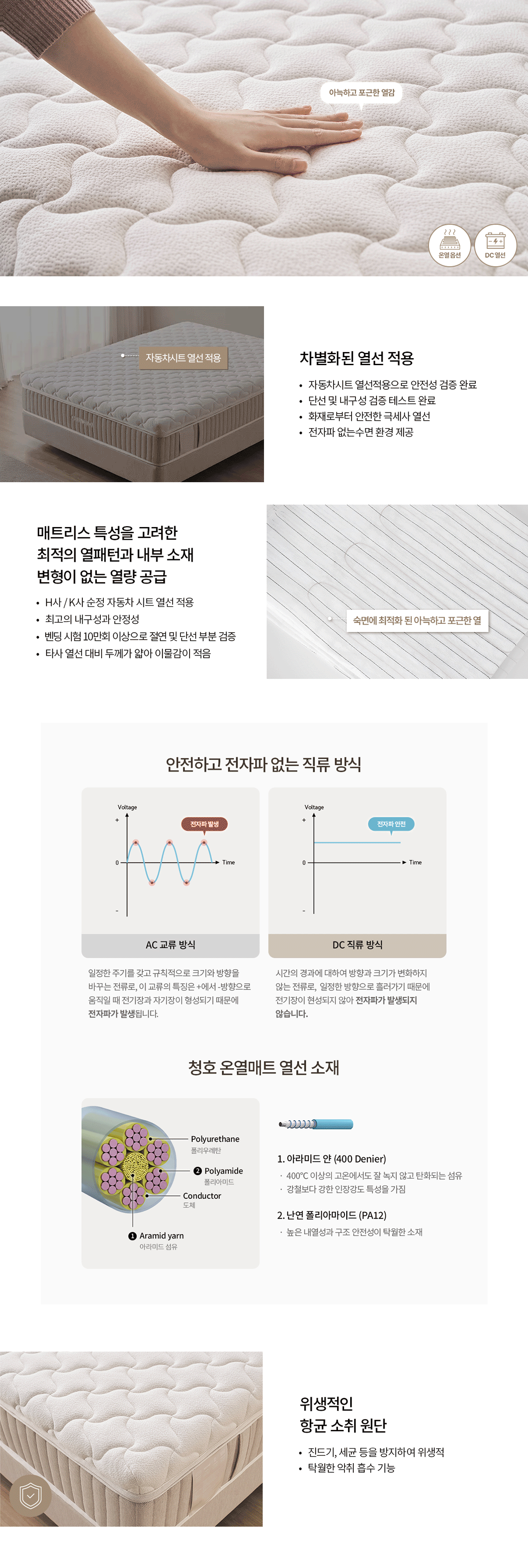 청호나이스 듀얼 드림 온열 매트리스 LK 듀얼 드림 온열 매트리스 LK 상세이미지 2